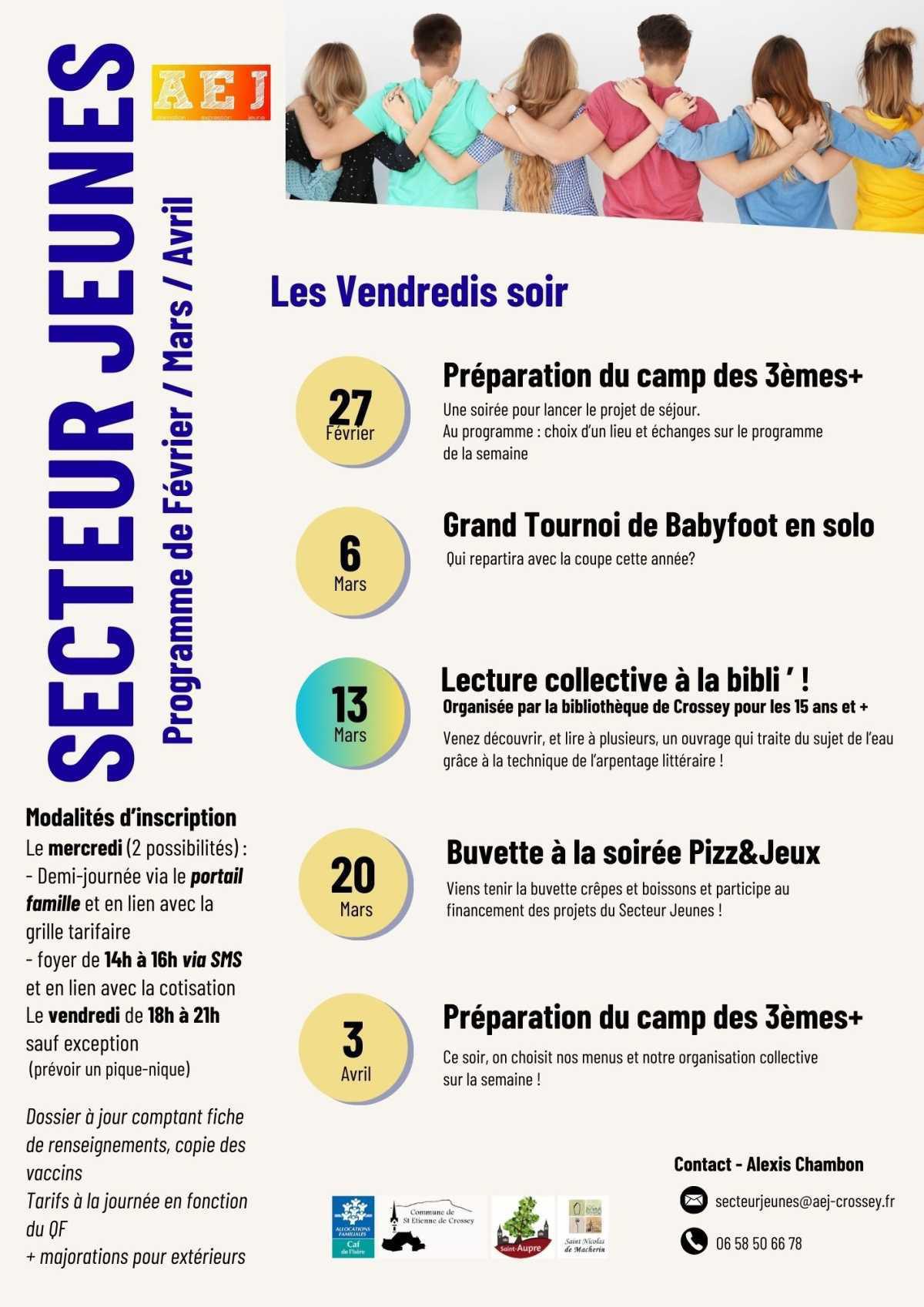 Programme Mars Avril (cliquez ici)