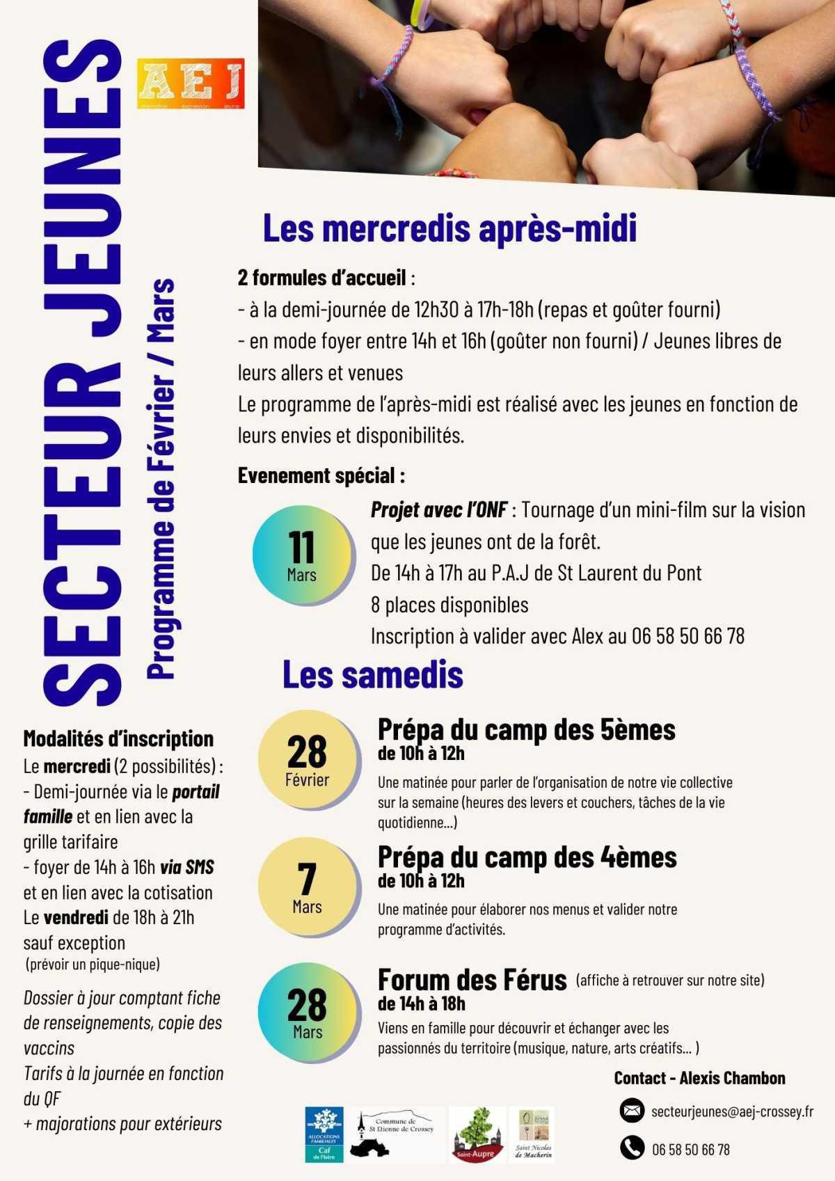 Programme Mars Avril (cliquez ici)