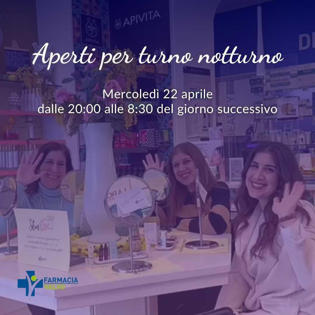 Aperti per turno notturno