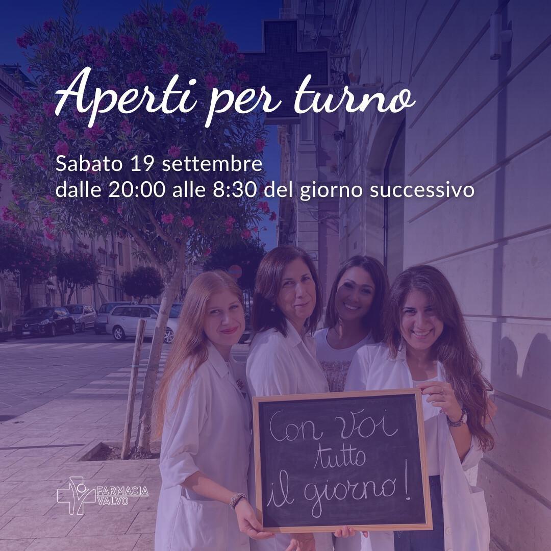 Aperti per turno notturno