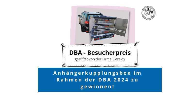 Besucherpreis DBA 2024 - Danke an Firma Geraldy