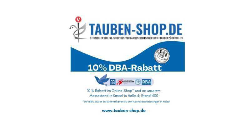 10 % Rabatt-Aktion: Online bis 18.12.24 und auf der DBA in Kassel