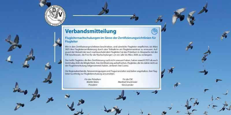 Verbandsmitteilung zu Flugleiternachschulungen i.R.d. Zertifizierungsrichtlinien für Flugleiter