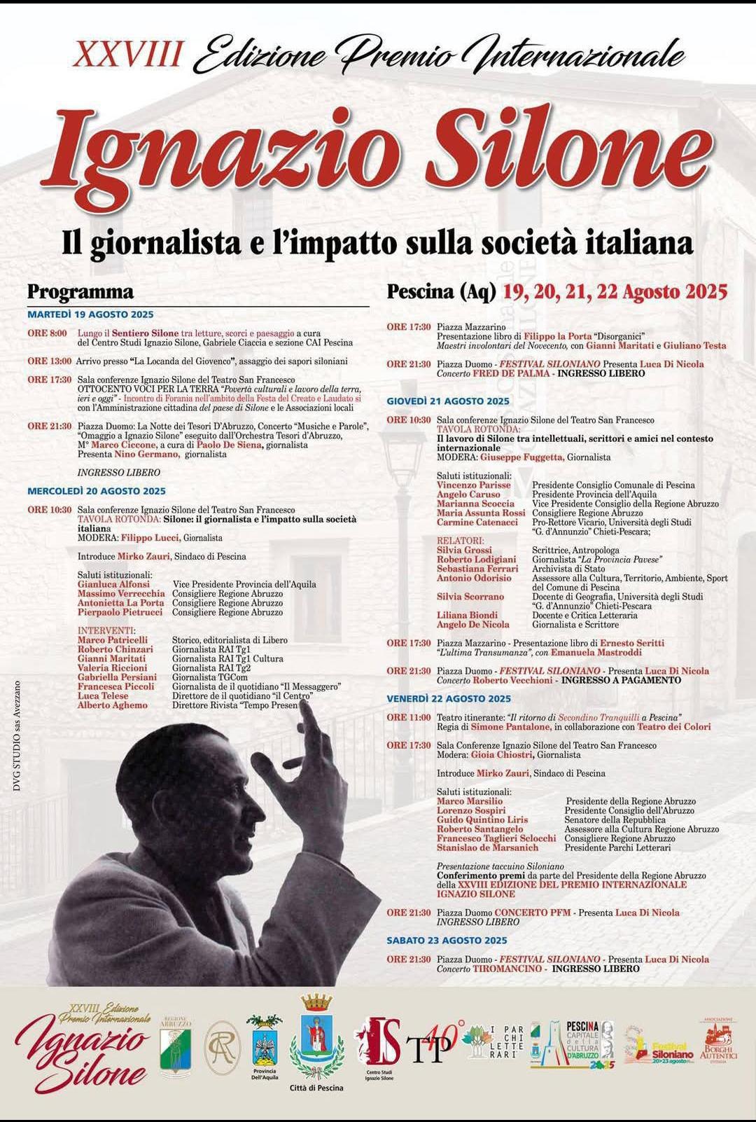 XXVIII edizione Premio Internazionalie Silone
