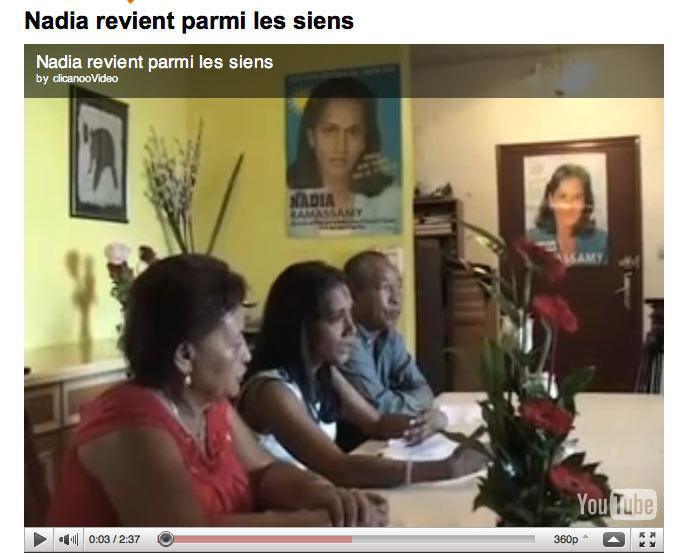 Nadia Ramassamy, la croix et la manière