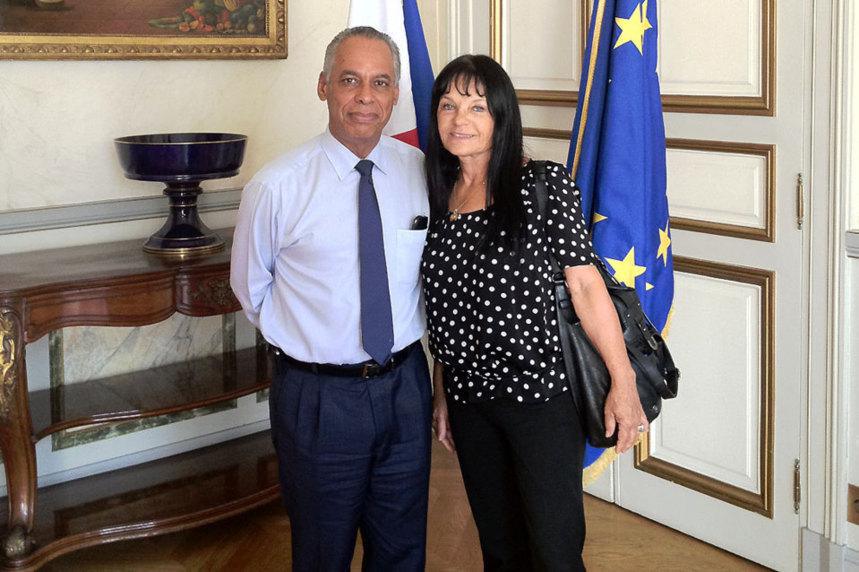 Jacqueline Farreyrol a rencontré Jean-Marc Ayrault et Victorin Lurel