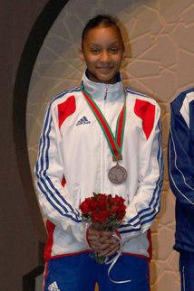 Monique Orphé : "Bravo à Lucie Ignace, championne du monde de karaté"