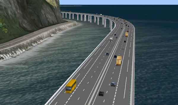 Avec une "route en haute mer" comment entrer dans St Denis et traverser le chef-lieu ?