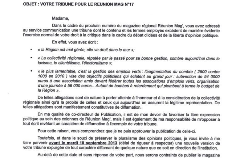 L'Alliance : "La majorité régionale et son président ne supportent pas les critiques"