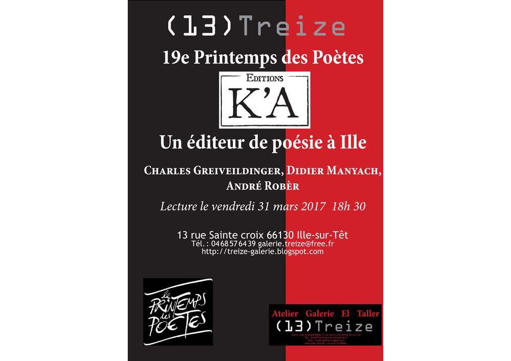 Un éditeur de poésie à Ille sur Tet
