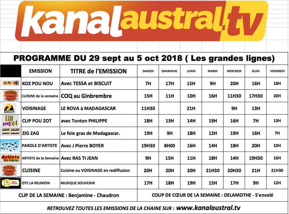 À LA TÉLÉ