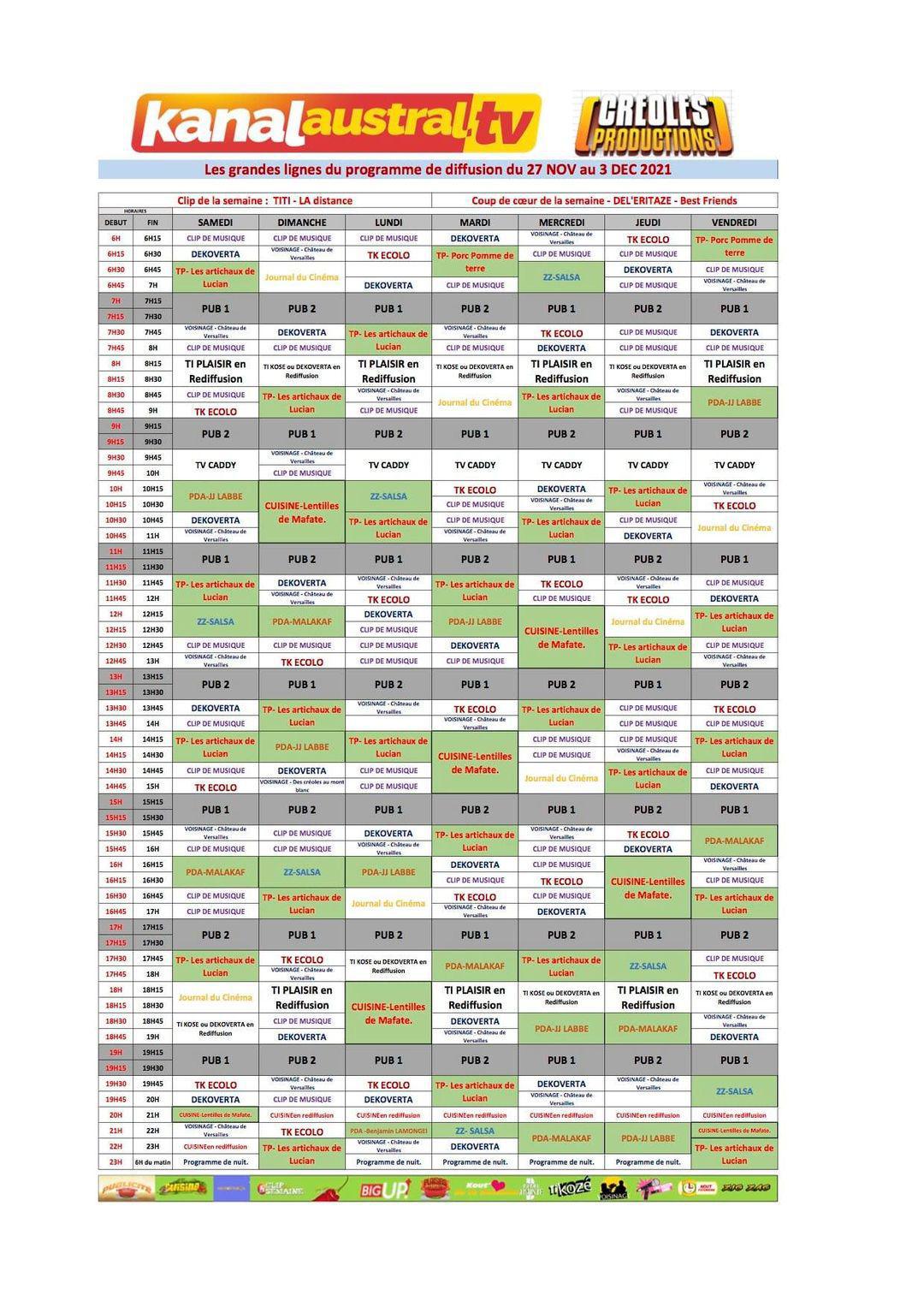 Programme Télé