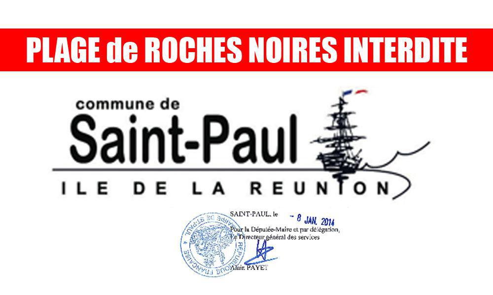 La plage de "Roches Noires" interdite