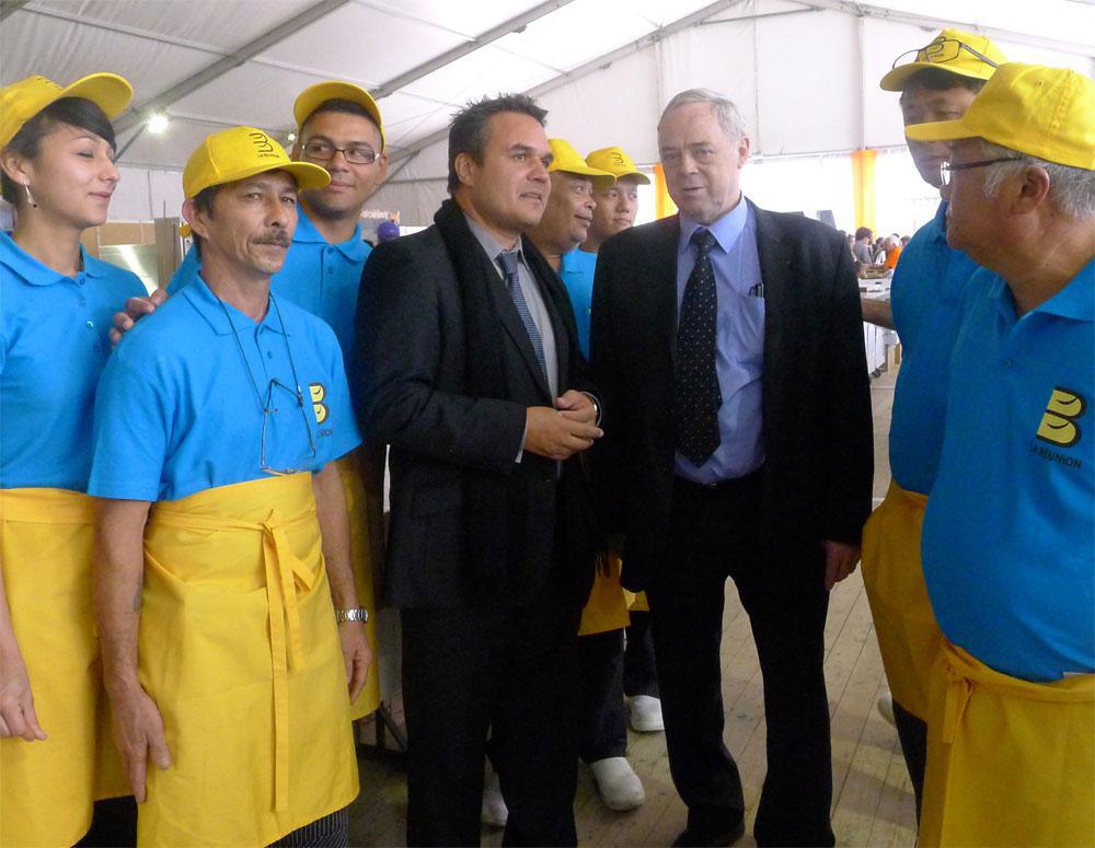 Le Président Didier ROBERT rencontre les jeunes Réunionnais pour la fête du pain à Paris