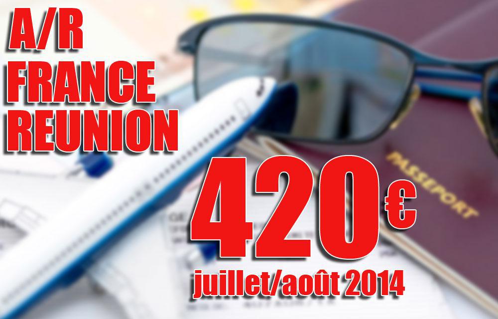 La Coop-Solidaire a trouvé un billet A/R France-Réunion pour 420 euros en juillet