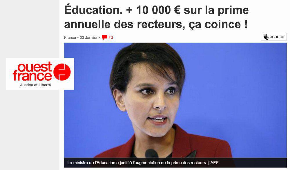 25 600 € de prime pour un Recteur en France, à La Réunion ça gagne combien un Recteur ?