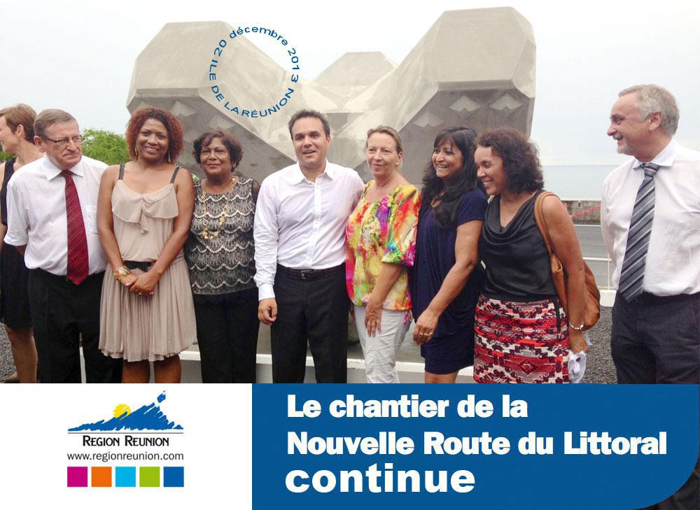 Nouvelle Route du Littoral : le chantier continue