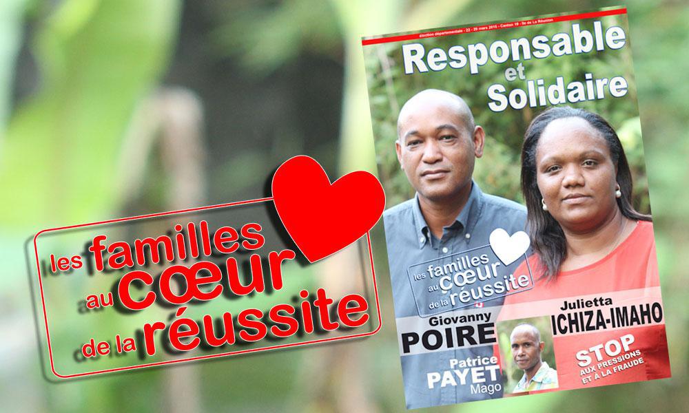 Julietta et Giovanny au cœur de la réussite des familles du canton 19 à Saint-Paul