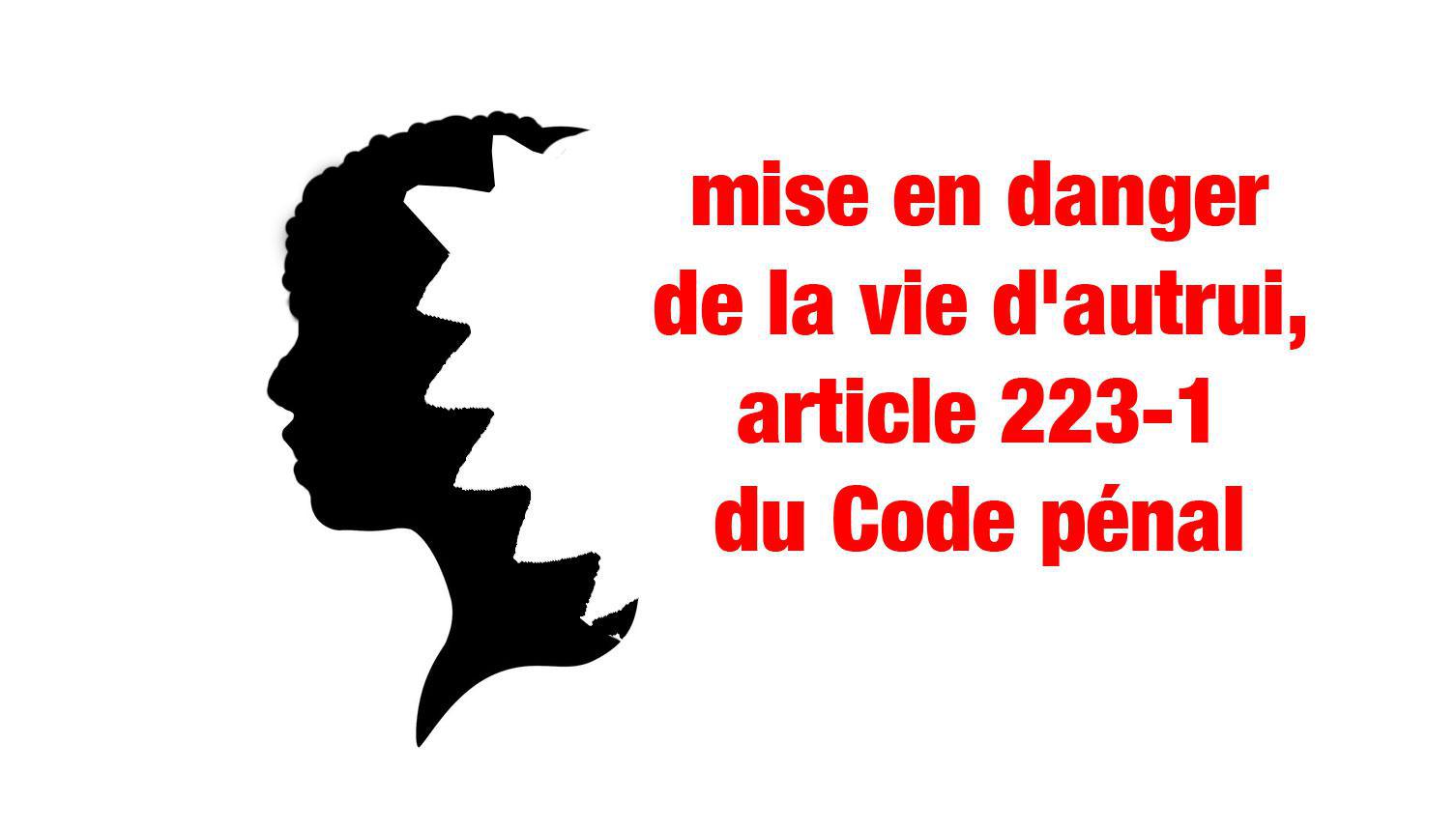 ​Crise requin : Mise en danger de la vie d'autrui, article 223-1 du Code pénal