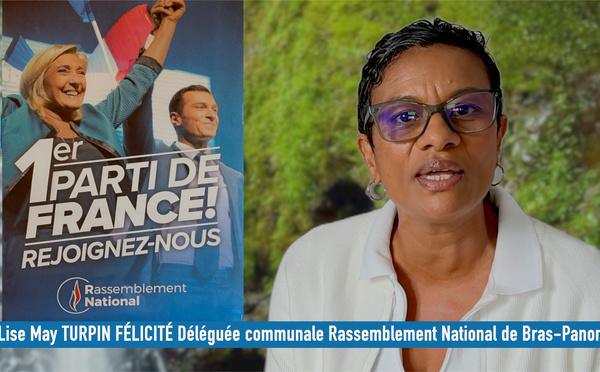 Lise May Turpin Félicité, nouvelle déléguée communale du Rassemblement National à Bras-Panon