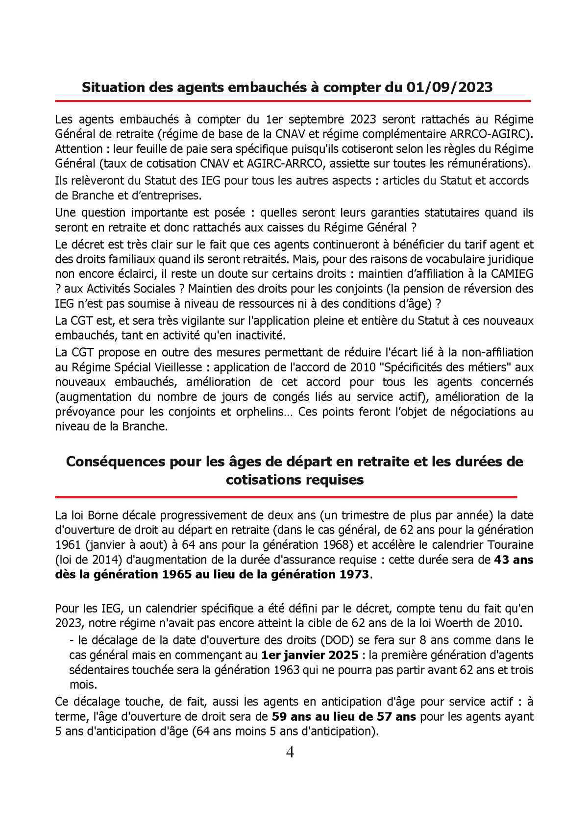 Info Retraite : Age de départ à la retraite réforme Borne