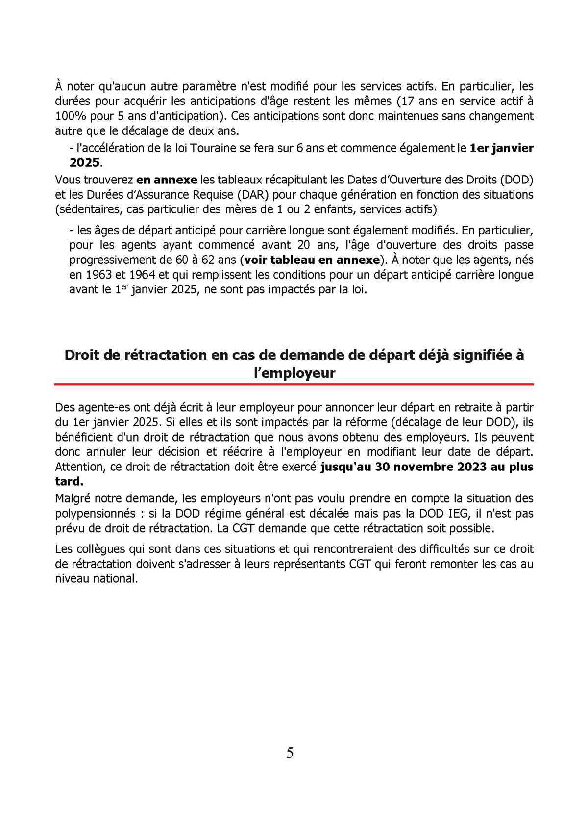Info Retraite : Age de départ à la retraite réforme Borne