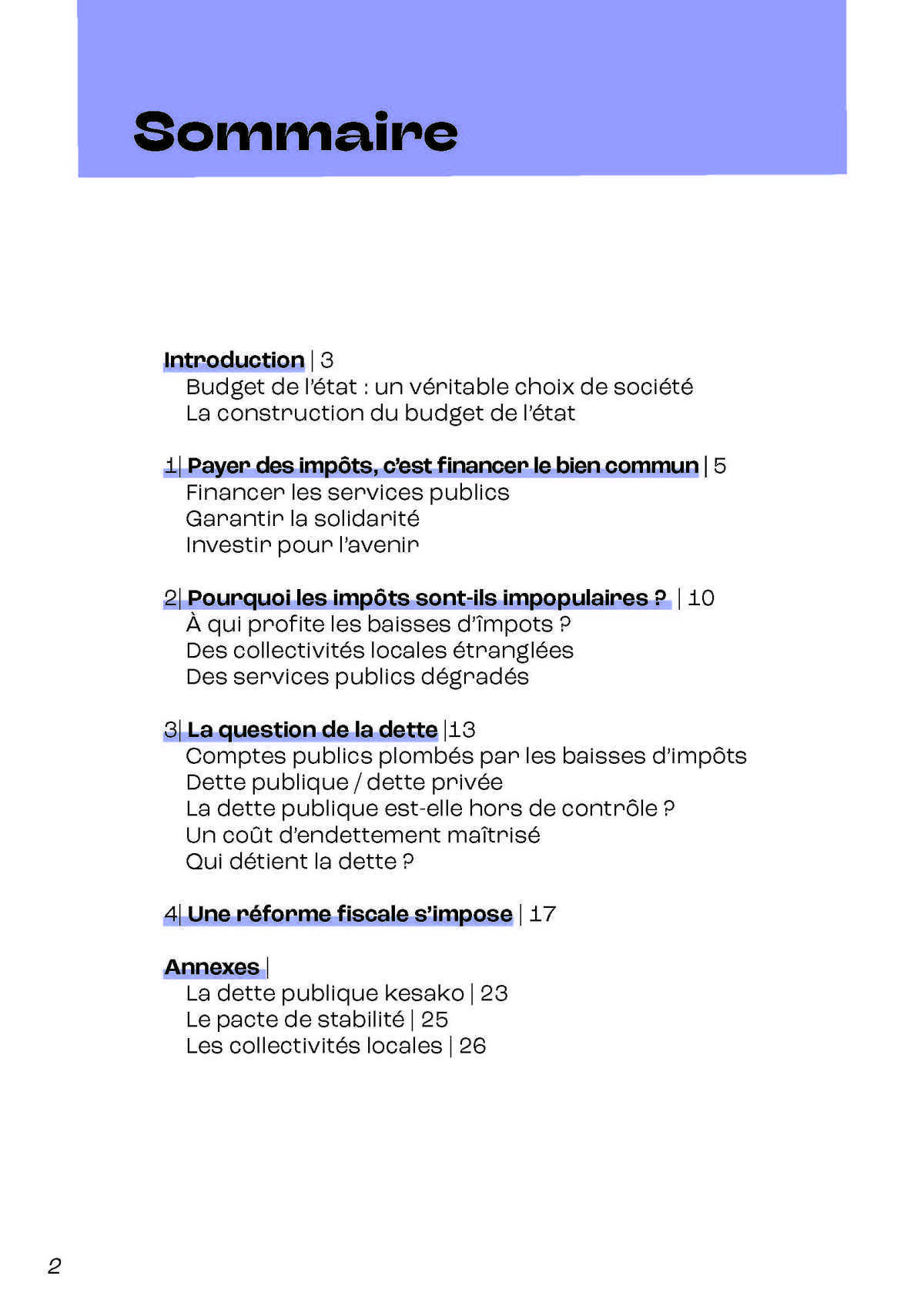 Budget de l’État : décryptage et propositions