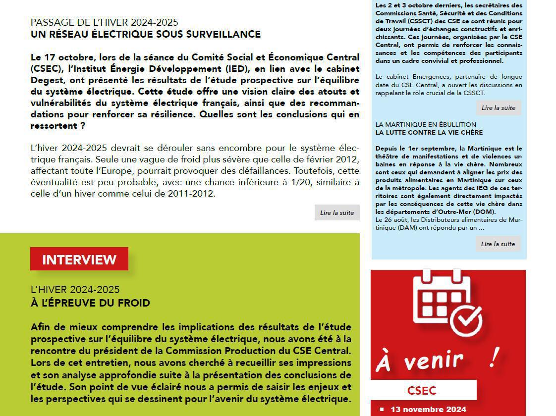Newsletter du CSEC : Numéro 5