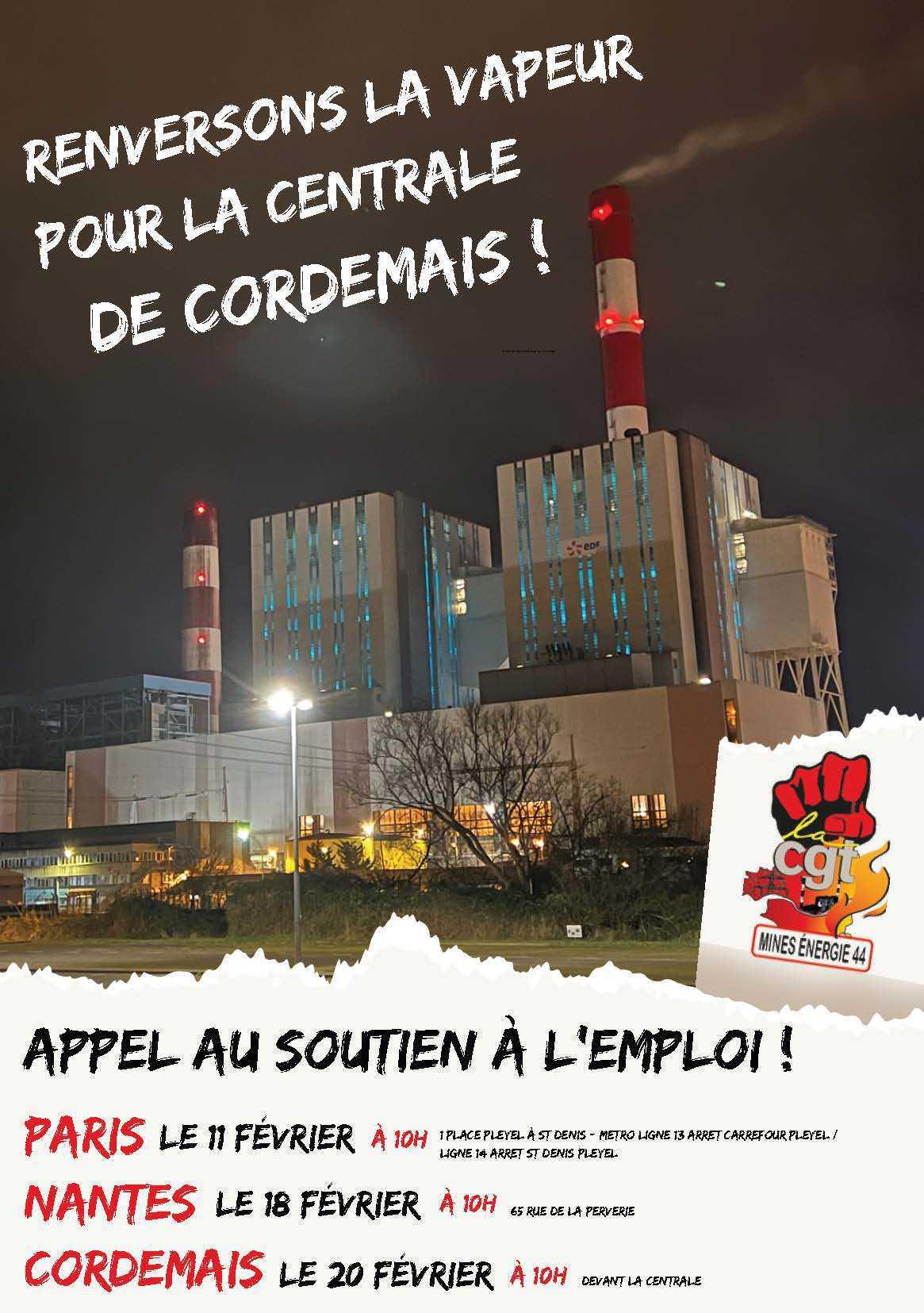Mobilisation pour Cordemais