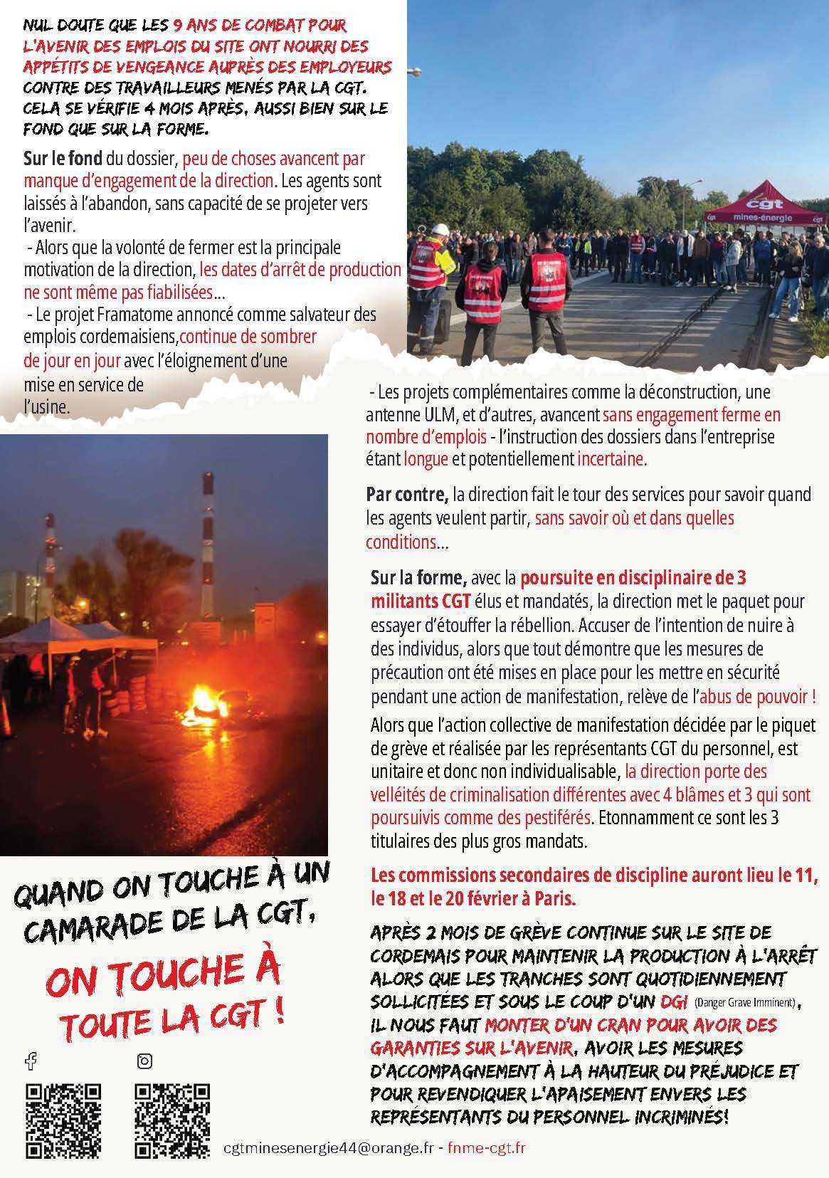 Mobilisation pour Cordemais