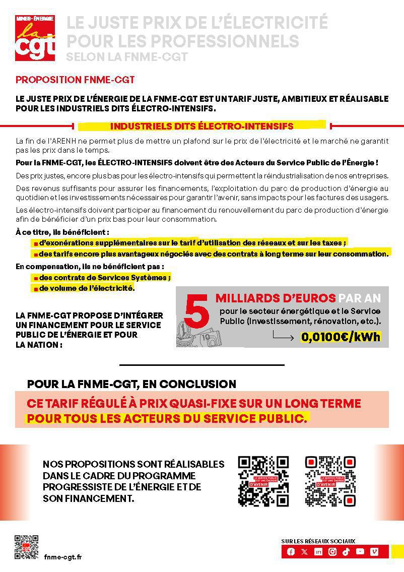 Le juste prix de l'électricité pour les professionnels