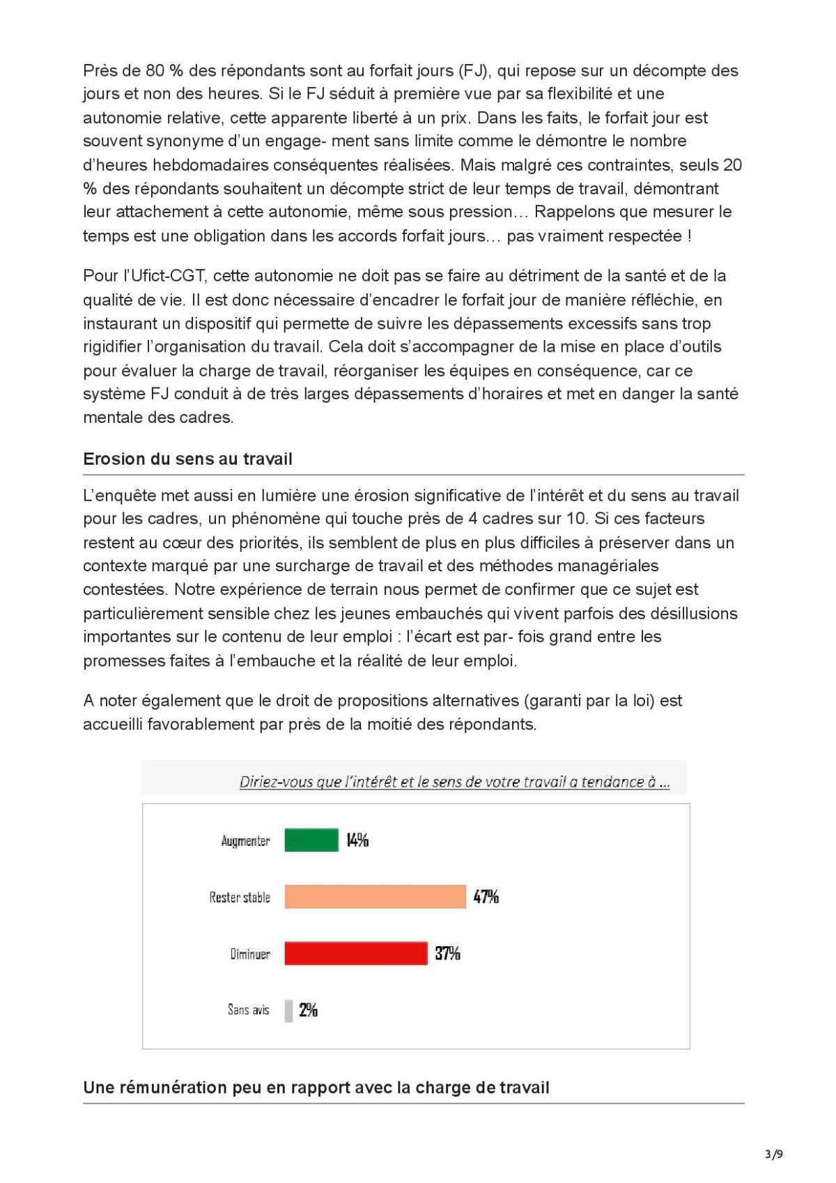 Les cadres en recherche de sens et d'équilibre de vie.