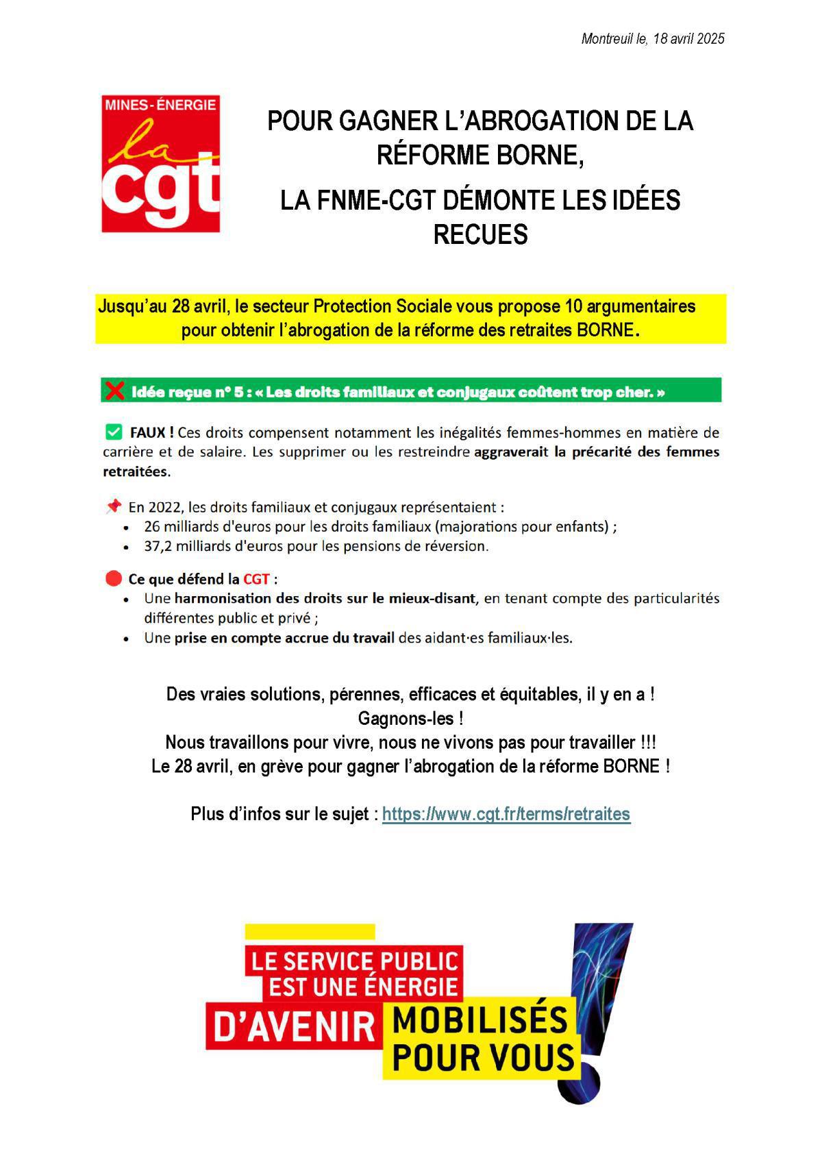 Idée reçue N°5 : Les droits familiaux et conjugaux coûtent trop cher.