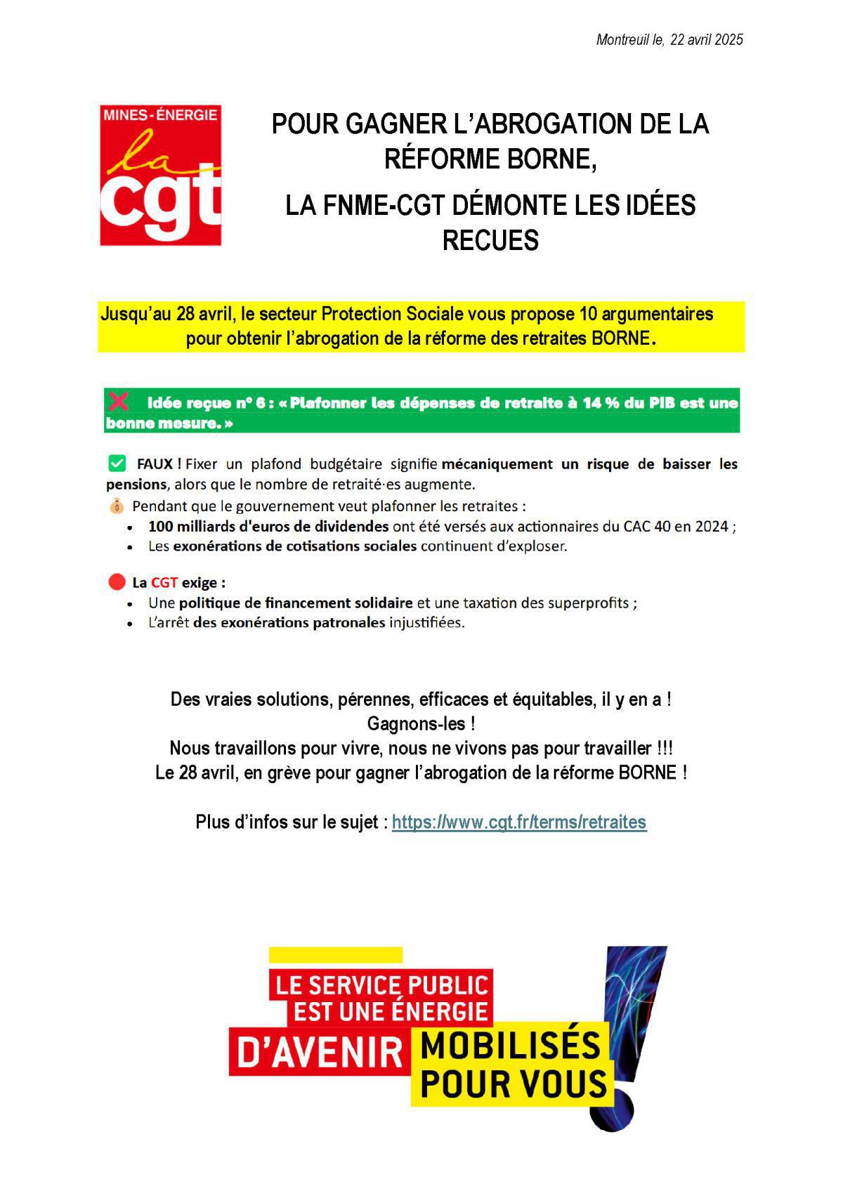 Idée reçue N°6 : Plafonner les dépenses de retraite à 14% du PIB est une bonne mesure.