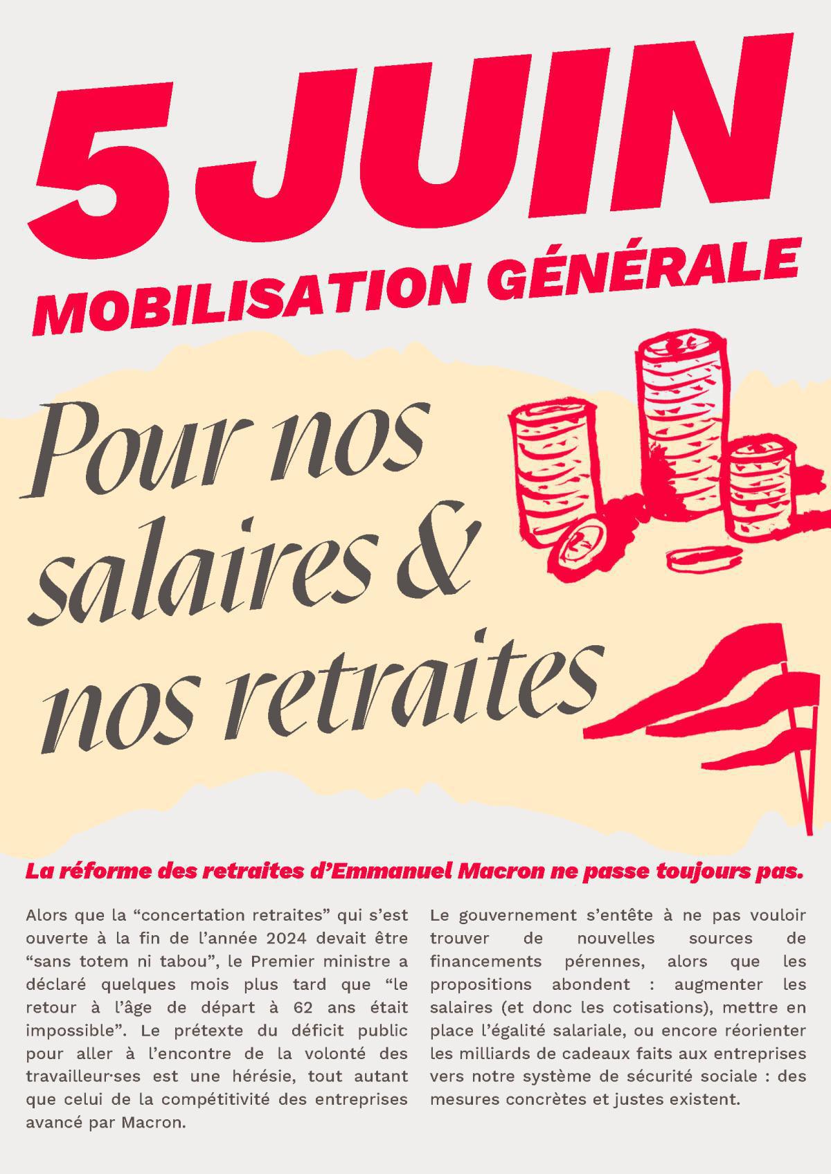 5 juin mobilisation générale !