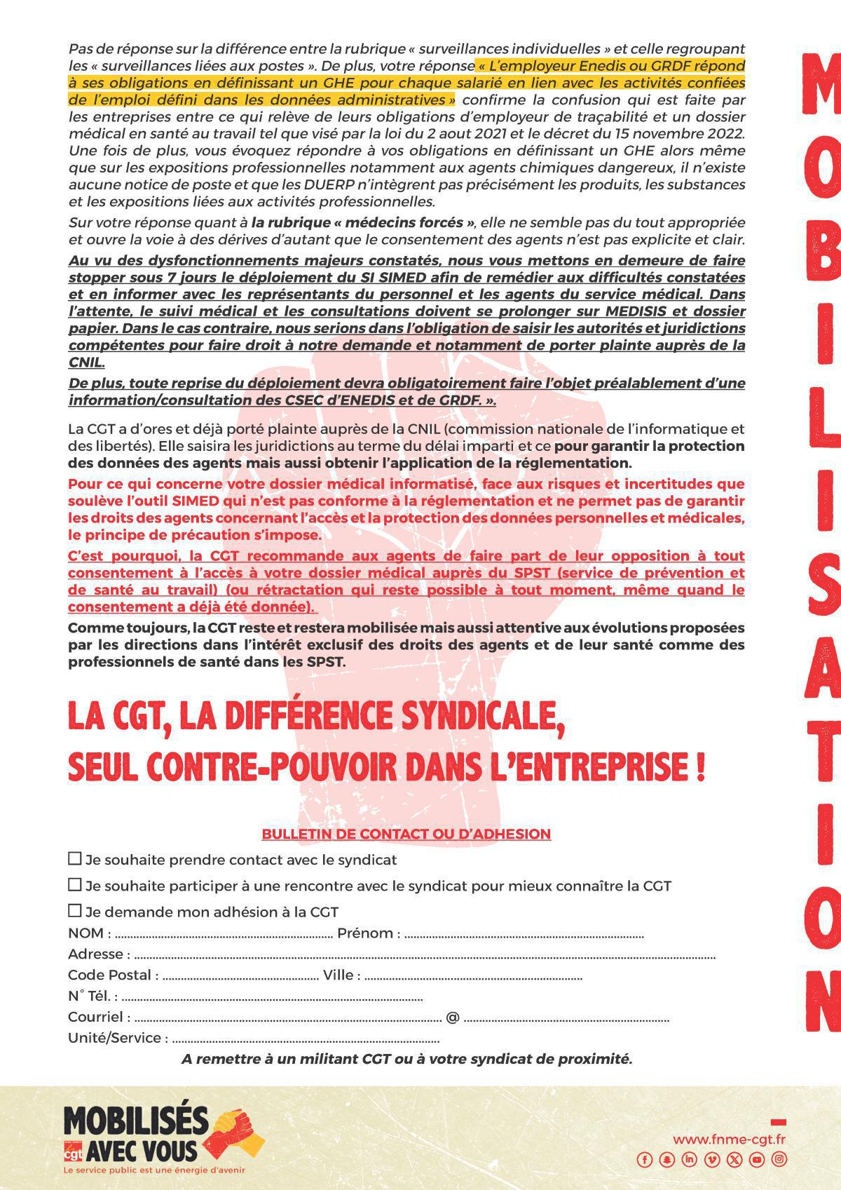 Dossier médical en santé au travail : Alerte sur le SI SIMED