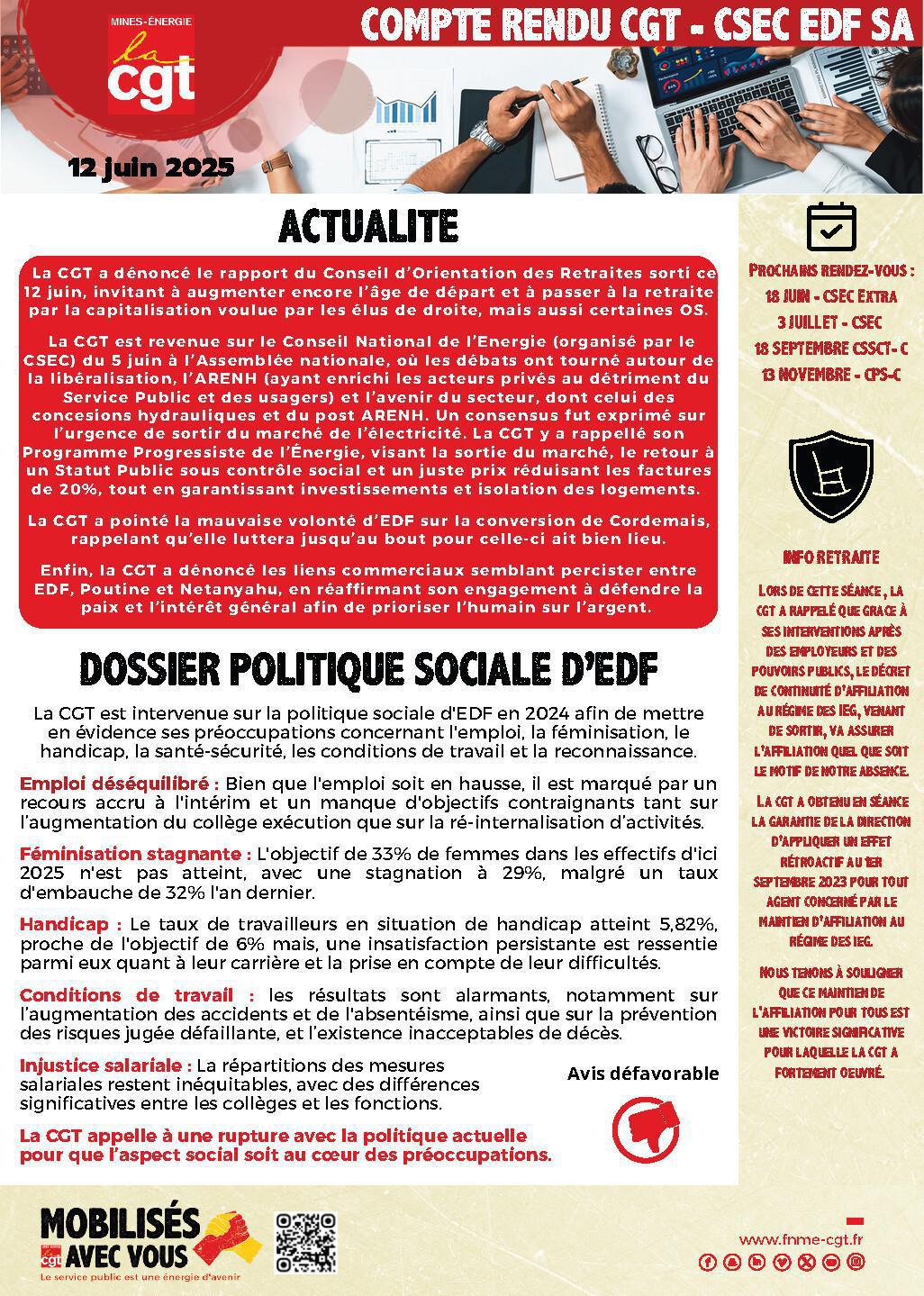 Compte rendu CSEC 12 juin 2025