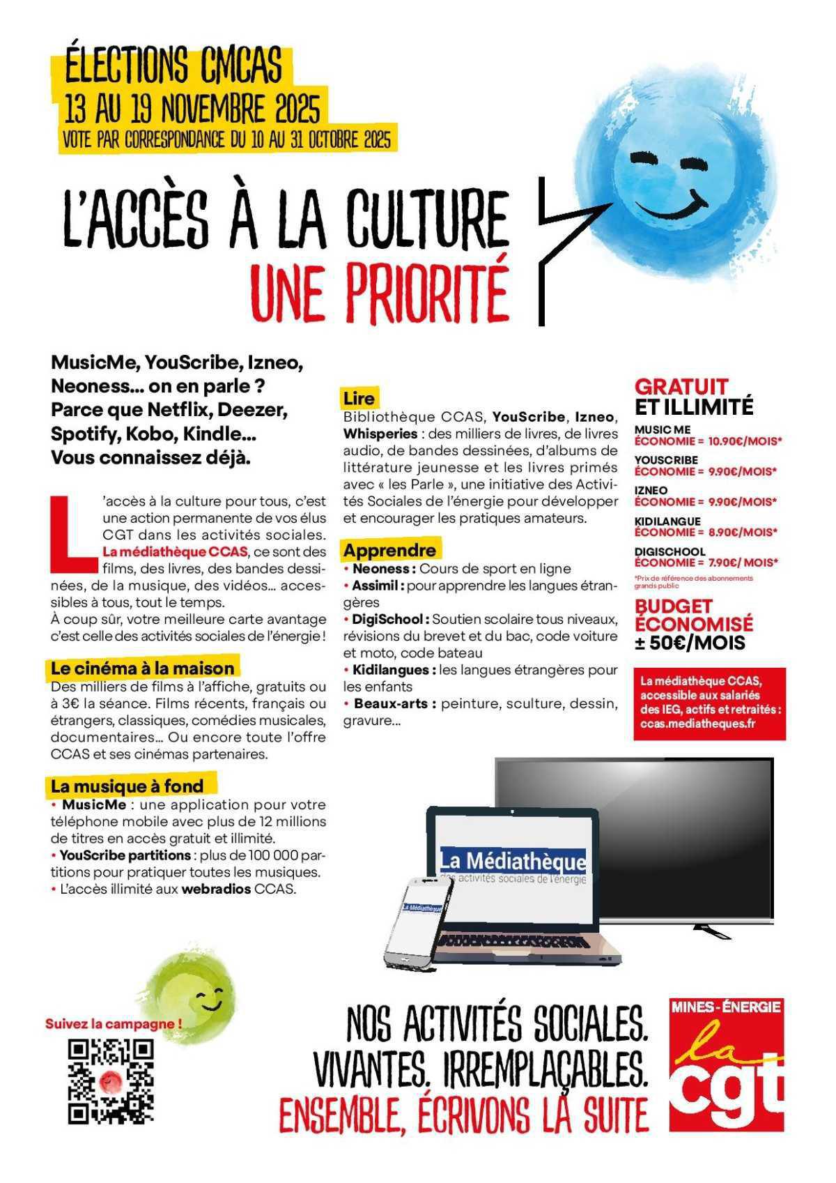 L'accès à la culture : une priorité