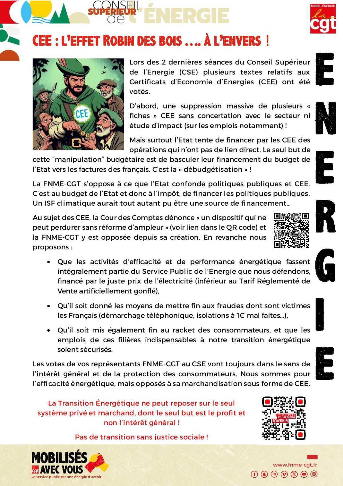 CEE : L'effet Robin des bois... à l'envers ! 