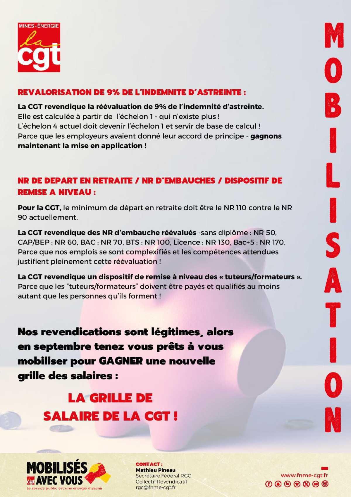 Allons gagner la grille des salaires CGT