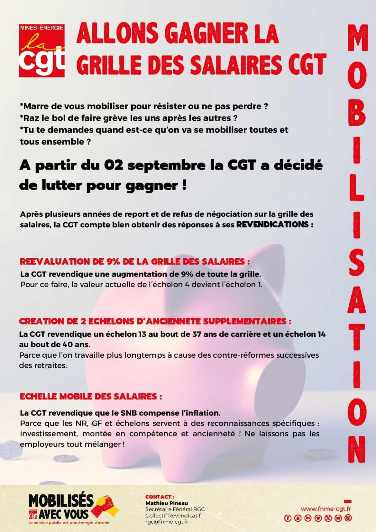 Allons gagner la grille des salaires CGT