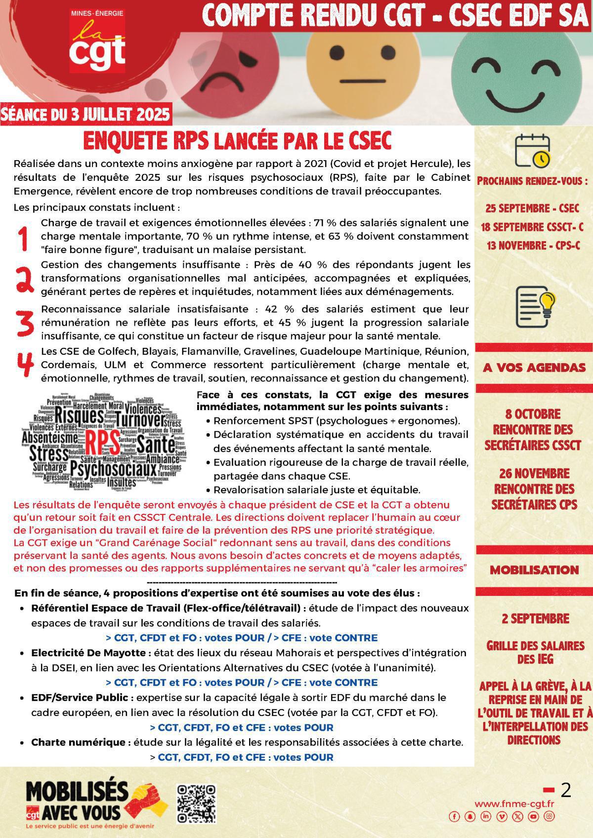 CSEC EDF du 3 juillet 2025