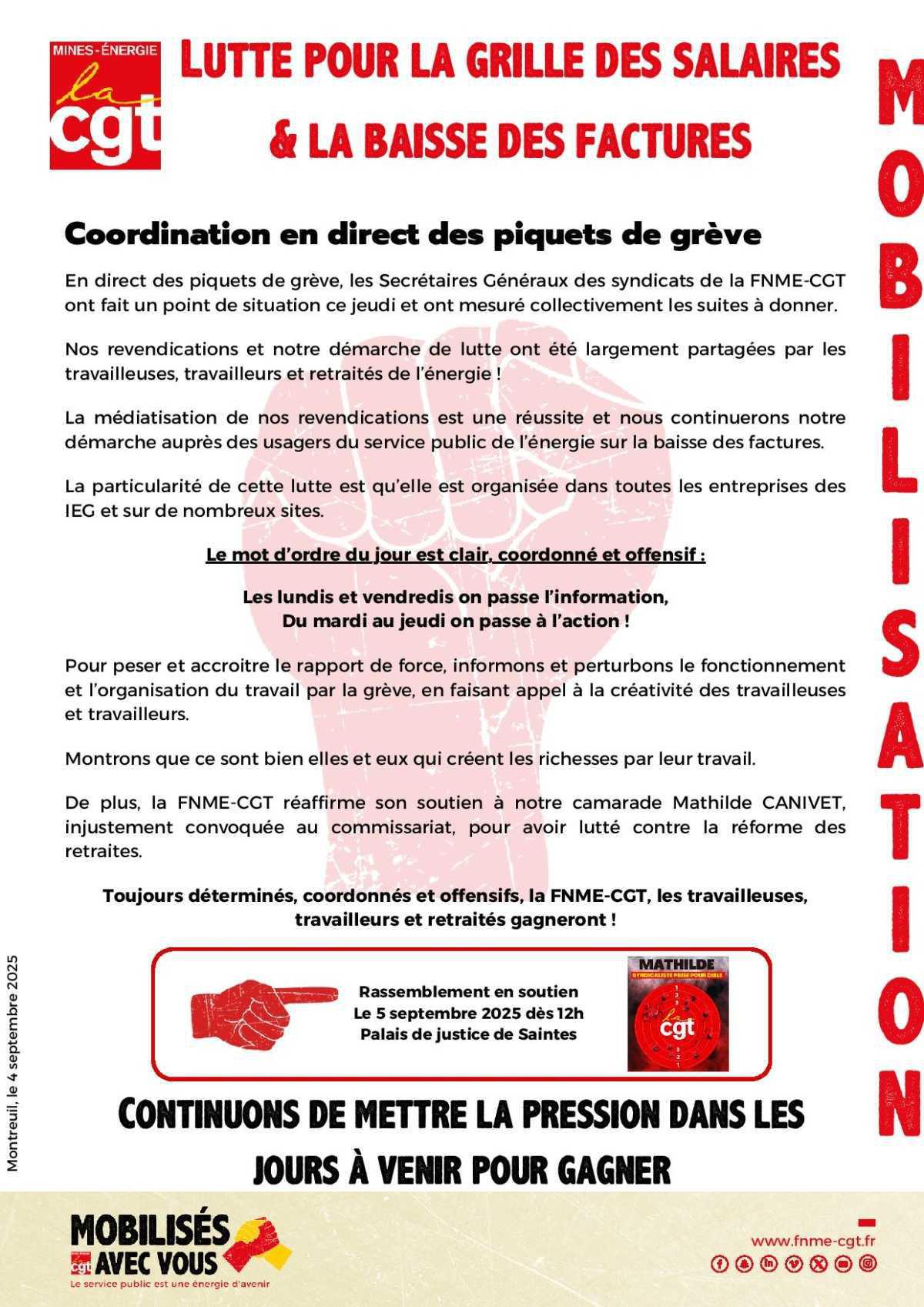 [MOBILISATION] Coordination en direct des piquets de grève
