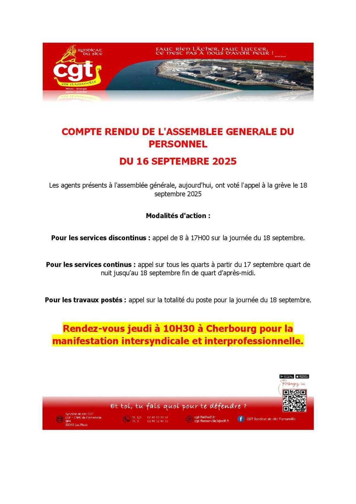 Modalités de grève 