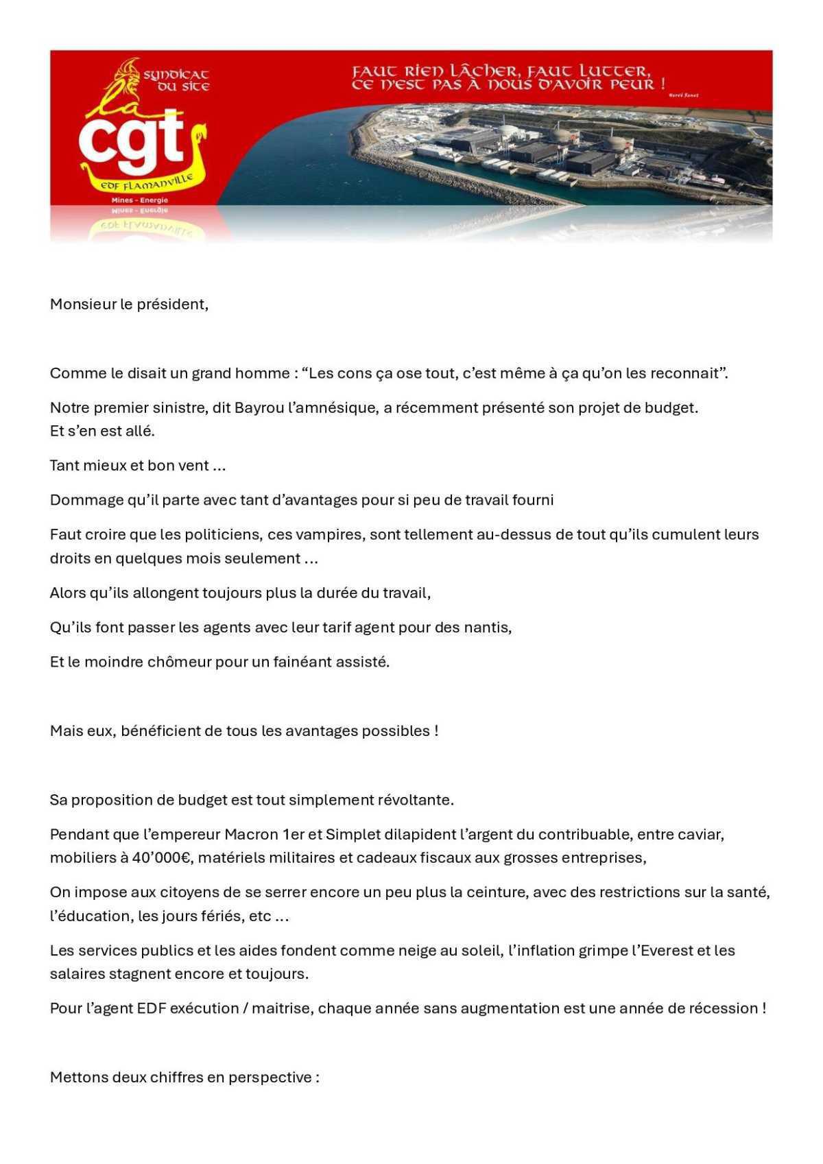Déclaration CSP du 25 septembre 2025