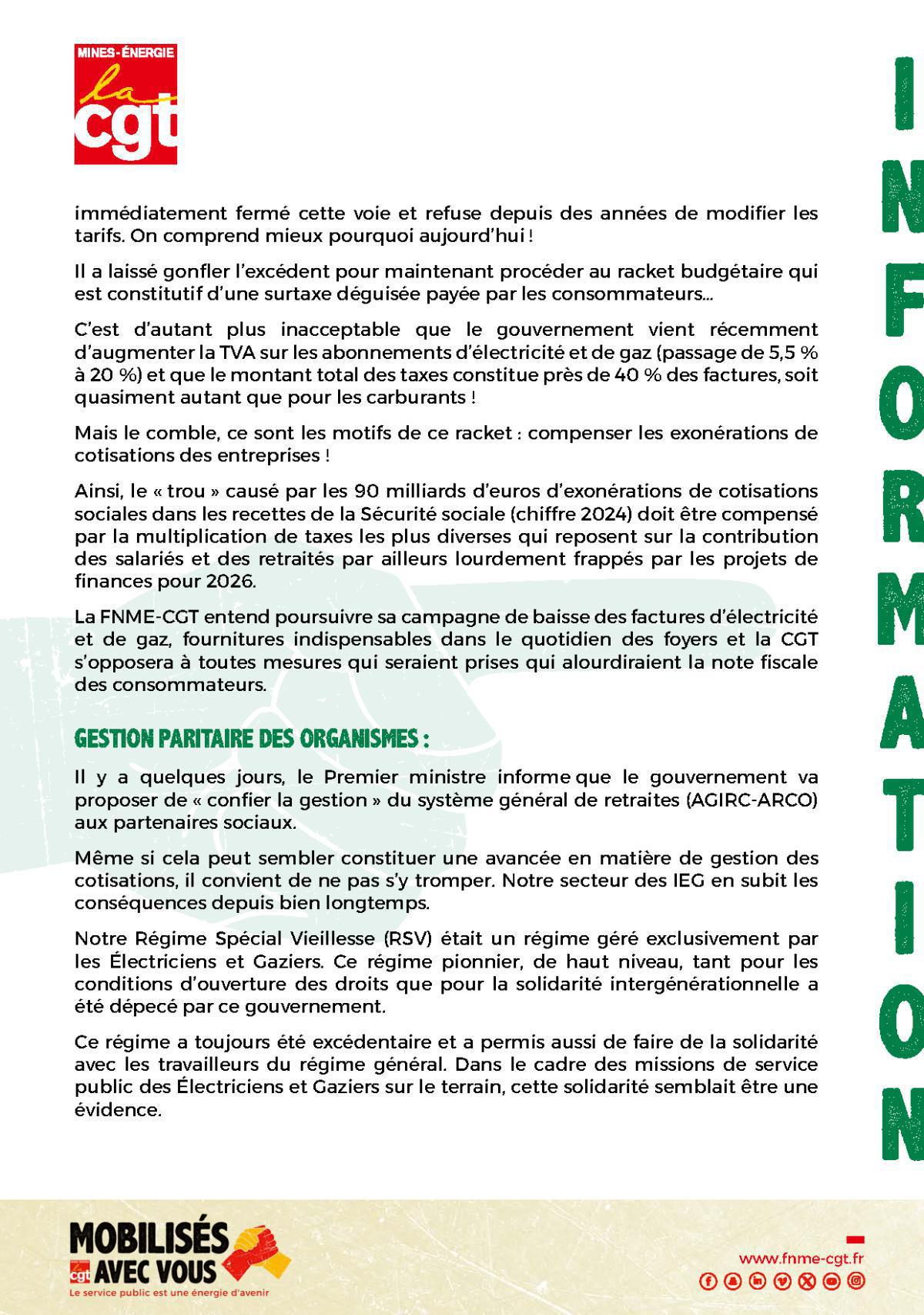 Retraites - PLFSS - CTA