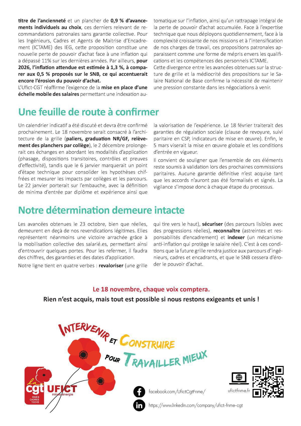 Négociations grille salariale