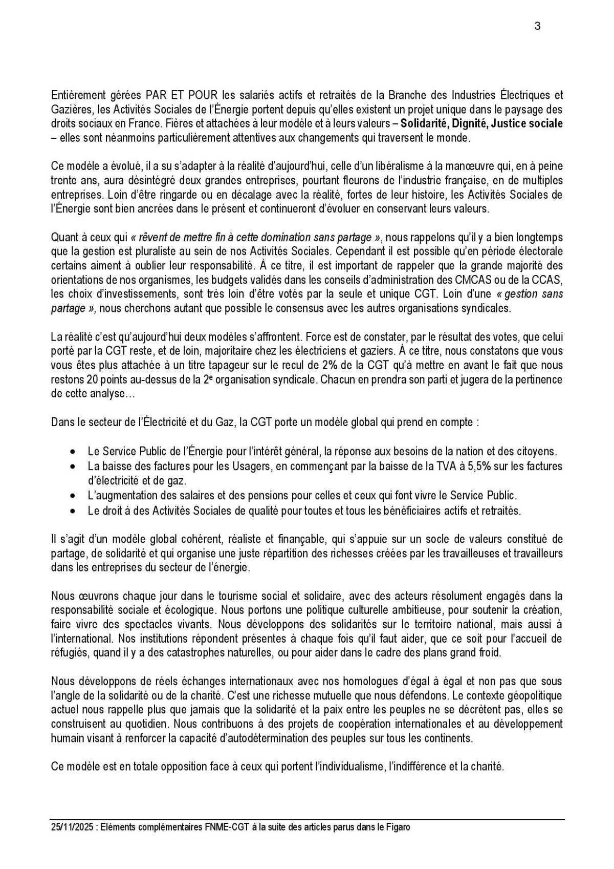 Courrier : Réponse aux articles parus dans le figaro.fr et le figaro quotidien