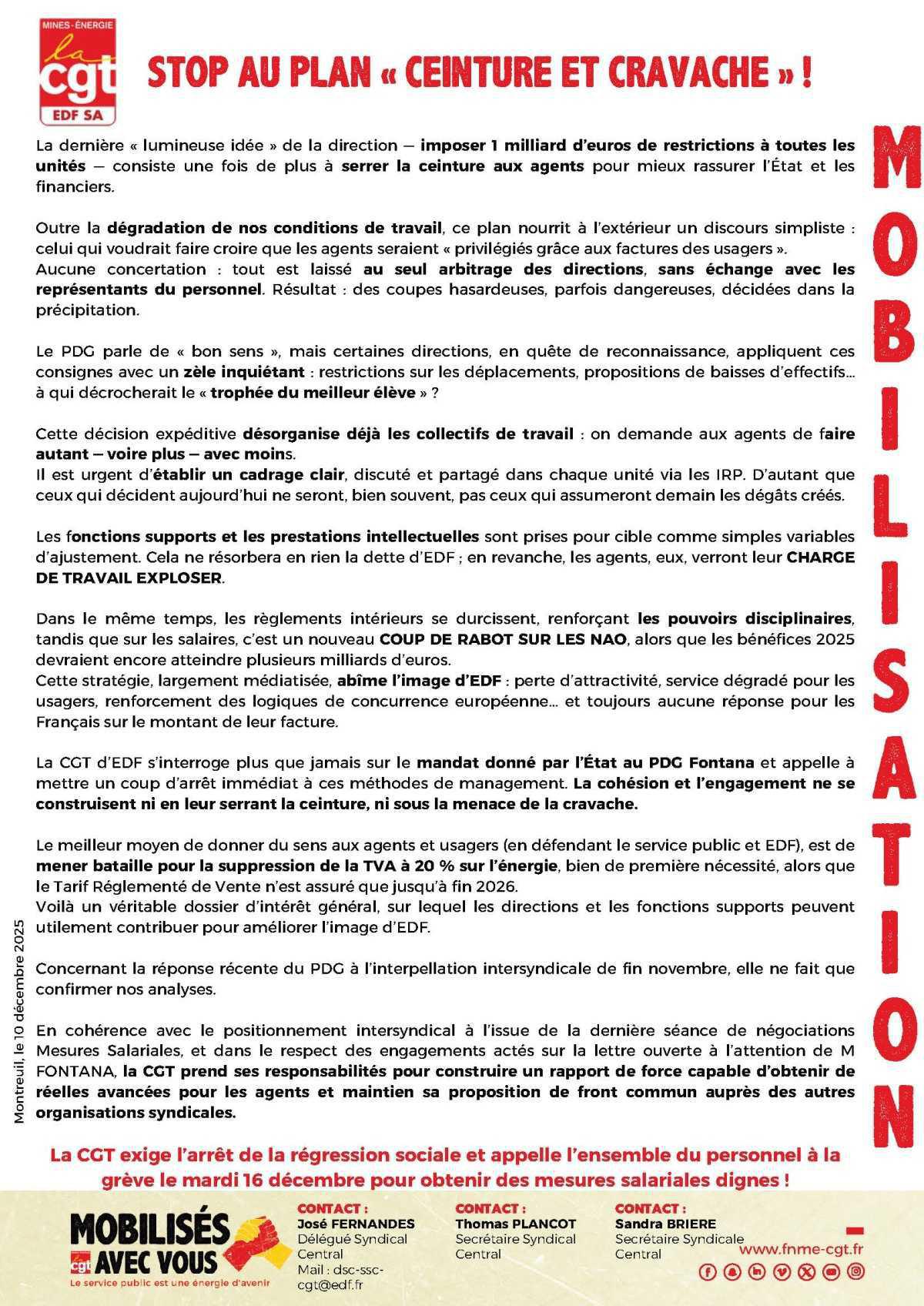 Stop au plan "ceinture et cravache"