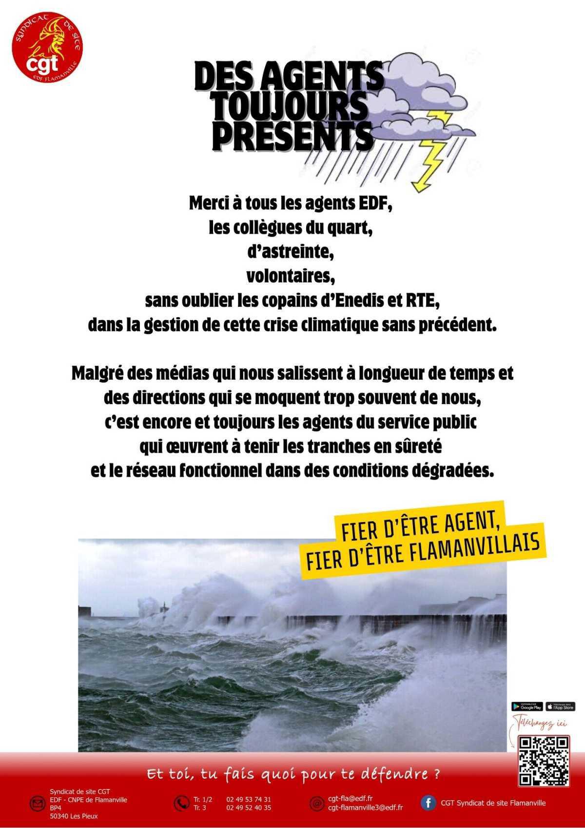 Des agents toujours présents